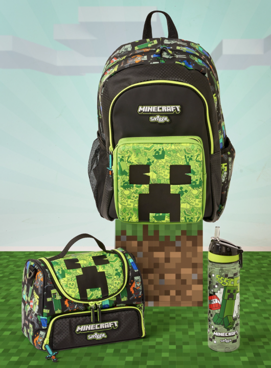 minecraft trolley school bag