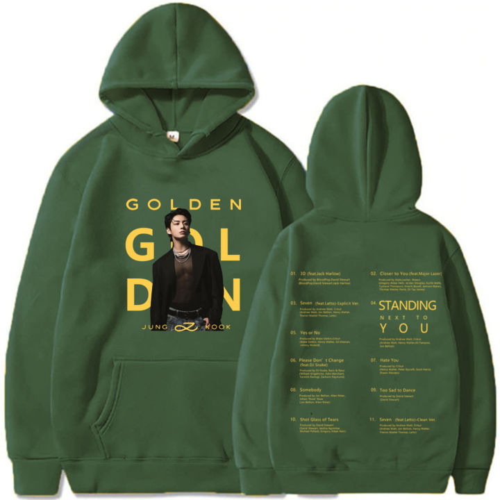JungKook GOLDEN 細か HOODIE