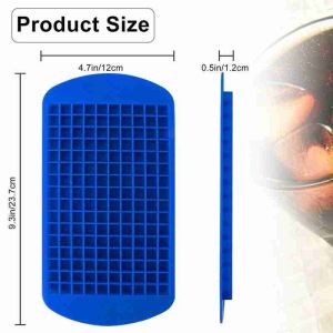 160 Grids Silicone Mini Ice Cube Trays Small Square Mold Ice Maker Kitchen Bar DIY Iced Drink Tools