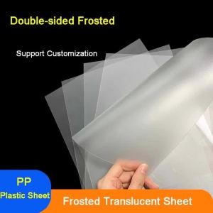 PP Board Translucent Frosted Plastic Sheet Thickness 0.3/0.4/0.5/0.6/0.8/1/1.5/2mm 100x100 100x200 210x297 200x300mm