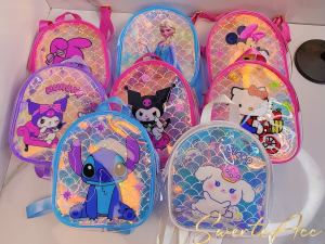 New Arrival Sanrio Cartoon Character Transparent PVC Reusable Shoulder Bag Backpack Waterproof for Kid Gifts Fashion