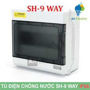 Tủ điện phân phối chống nước SH-9 WAY chuẩn IP66 (SHPN Series) - Waterproof Power Distribution Boxes SH-9 WAY IP66