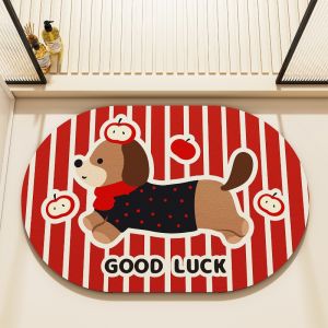 Bathroom Mat Cartoon Excellent Absorbent Carpet Quick Drying Thick Diatomite Mud Non-slip Rug 浴室地垫