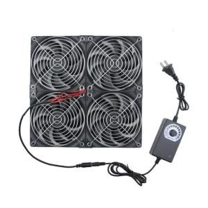 Exhaust Fan Set 24x24cm Cooling Fan AC100 240V for Pet House and Factory Use with Adjustable Speed Feature