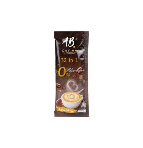 AB Coffee 32 in 1 Instant Coffee with Bird Nest & Collagen Dipeptide Sugar-Free Halal 32 Ingredients - 1 Sachet
