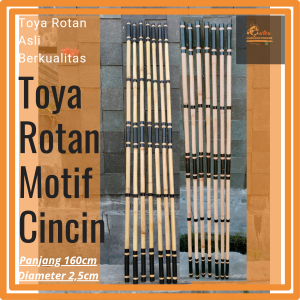 TOYA ROTAN - TOYA PENCAK SILAT - TONGKAT ROTAN MOTIF - TOYA ROTAN (ROTAN ASLI MOTIF CINCIN)