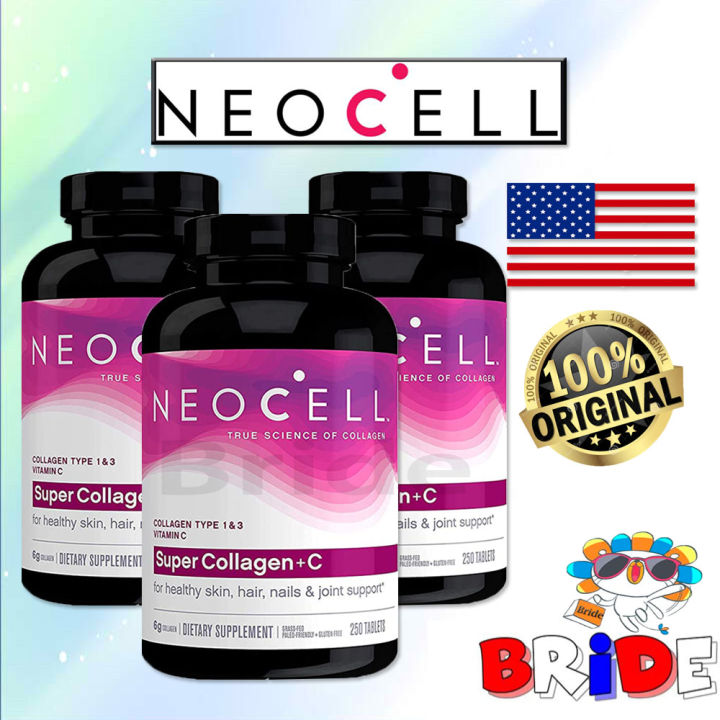 ( SET OF 3 ) NeoCell Super Collagen Type 1 and 3 plus C Tablets Bottle