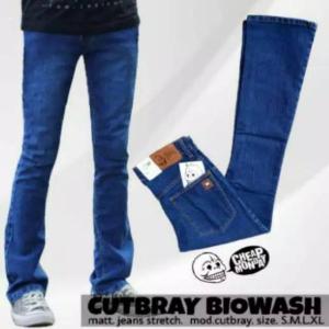 Celana Jeans Cutbray Pria Biowosh Highquality