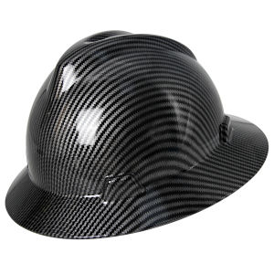 Carbon Fiber Full Brim Safety Helmets Construction Engineer Work Cap Lightweight High Strength Railway ABS Protective Work Cap