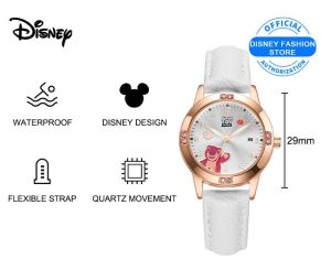 Disney Mickey Kids Watch Waterproof Night Glowing quartz Watch pink Luminous for kids