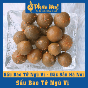 Combo 2 Túi Ô Mai Xí Muội Sấu Bao Tử Ngũ Vị Hà Nội - Phan Huệ Đặc Biệt (500gr/ túi). Chuẩn Sấu Bao Tử Miền Bắc Chọn Lọc. Vị Chua Cay Mặn Ngọt Giòn. Đặc sản Hà Nội