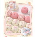 AKKO Pig Party Theme MOG High Key cap Large Set Of Five Sides Hot sublimation Cute Cartoon Qixi Gift Mechanical Keyboard Keycaps. 