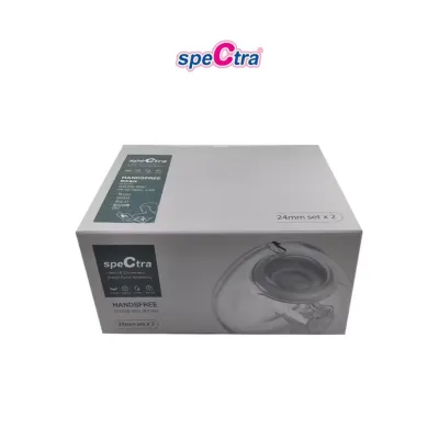 Spectra Handsfree Milk Collection Cup Set 24mm configuration an adjustable wearable breast shield