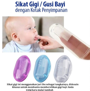 KAIHUA SS165: Sikat Lidah Bayi Silikon & FINGGER TOOH BRUSH