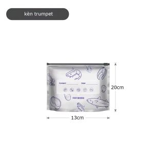 Combo 10 Túi zip bạc đựng thực phẩm tươi sống chất liệu tráng bạc titan bảo quản độ tươi có khoá tiện lợi tái sử dụng-HAUSE