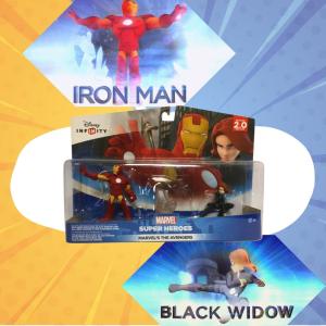 Disney Infinity MARVELS THE AVENGERS Action Figure Collectible Toy Set Marvel Super Heroes Game IRON MAN | BLACK WIDOW