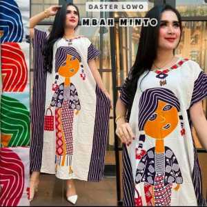 Daster Lowo Terbaru Jumbo LD 120 Dengan Serut Depan