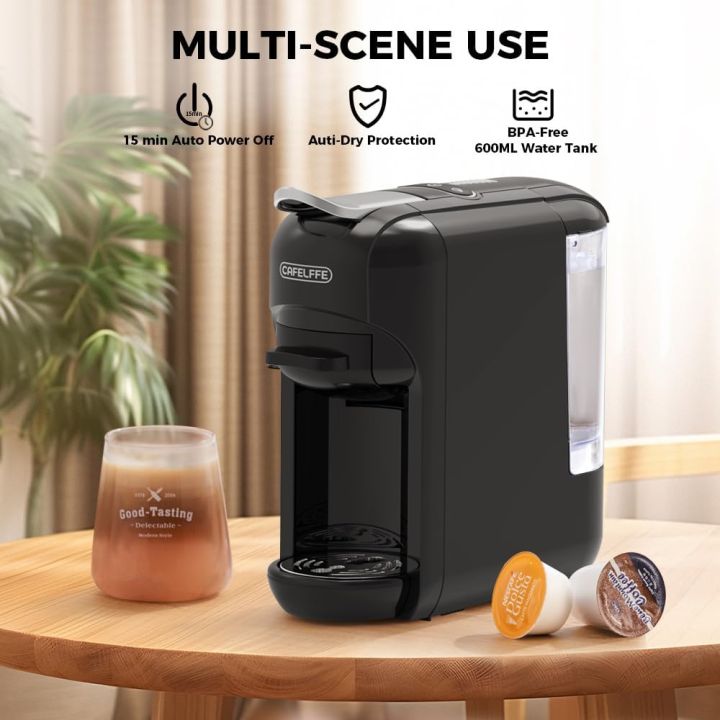 CAFELFFE MK-603 4-in-1 Capsulekoffiezetapparaat 19 Bar - Nespresso & ESE Pads