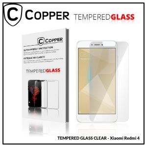 Redmi 4 - COPPER TEMPERED GLASS FULL CLEAR Anti Gores