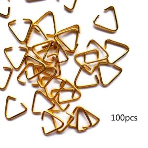 Triangular Open Jump Rings 10mm Iron Pinch Clip Bail Drops Pinch Bails Connectors for Decoration Findings