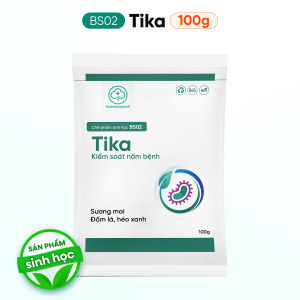 BS02 Tika Trị Sương Mai Đốm Lá Gỉ Sắt Héo Xanh Trên Rau Màu Cây Kiểng Cảnh 25g 100g 250g - Bác Sĩ Cây Xanh