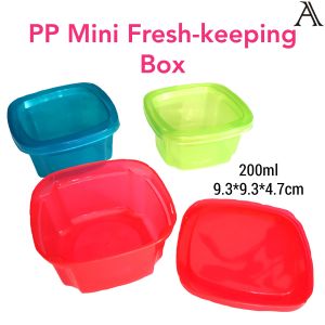 Container Food Box 200ml Colorful PP Mini Size Food Fresh-Keeping Container/200ml Berwarna-warni PP Mini Saiz Bekas Makanan