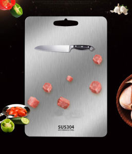 Premium Stainless Steel Cutting Board Kitchen Tools Chopping Board Thickened antibacterial home cut vegetables cut fruit