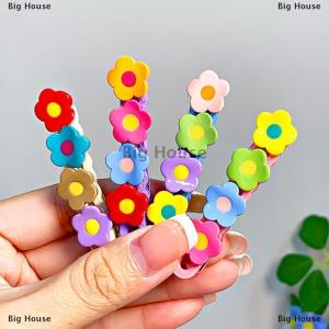 [COD] Big House Cute Colorful Flowers Hair Clips For Women Girls Sweet Barrettes Hairpins Fashion Hair Accessories