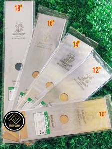 ใบมีดตัดหญ้าแบบ 2T เกรดใบเลื่อย ขนาด 14 นิ้ว ทรงมะละกอ หนา 1.6 มิล