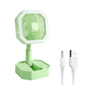 Small Desk Fan USB Rechargeable Sturdy Table Fans with 2 Speeds Personal Portable Fan for Stroller Bedroom Office