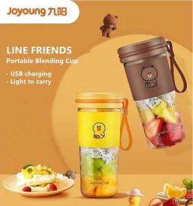 Joyoung LINE FRIENDS ขวดทําน้ําผลไม้เครื่องปั่นมือถือแบบชาร์จไฟได้ไร้สาย