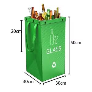 MLADEN Foldable Trash Can Large Capacity Garbage Bin Trash Portable Waterproof Dirt-resistant Durable Kitchen Outdoor Hiking