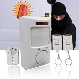 COD [Free Shipping] Wireless Security System with Infrared Motion Sensor and 106dB Alarm for Home Safety