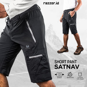 BISA COD/ BAYAR DITEMPAT Celana Pendek Pria Quickdry Outdoor Cargo HIKING Short Pants Pria Hikemore Satnav
