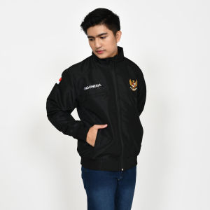 Asnh Jaket Harrington Full Waterproof Garuda Special Premium - Green Army