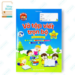 Sách - Vở Tập Viết Trọn Bộ Cho Bé Vào Lớp 1 - Phiên Bản Mới Nhất 5 Trong 1