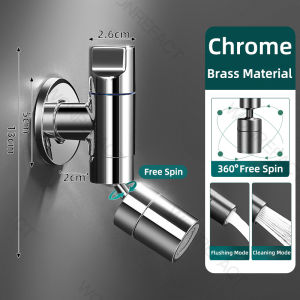 360° Rotating Balcony Mop Sink Rotatable Faucet Dual-Mode Brass Sink Faucet Bathroom large Angle Tap