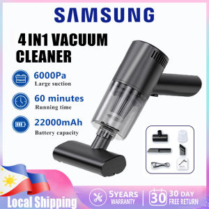 Samsung 4 IN 1 Vacuum Cleaner Portable Handheld 120W High-Power Cordless Rechargeable Car Vacuum Cleaner Wet and Dry Suitable for Home Car Office