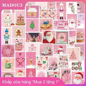 [COD] MADOU2 50 miếng dán tem giáng sinh đề can cho máy tính xách tay sổ lưu niệm Mũ bảo hiểm Guitar miếng dán thẩm mỹ sáng tạo tự làm
