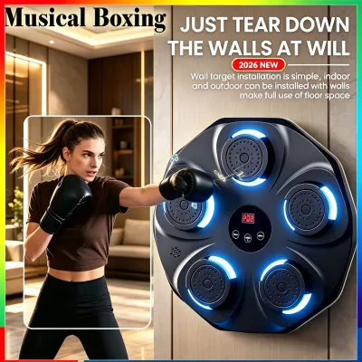 2026+High-Quality Bluetooth Smart Music Boxing Machine for Adults & Children - Digital Rhythm Wall Trainer Punching Bag Training Equipment wall boxing target pad