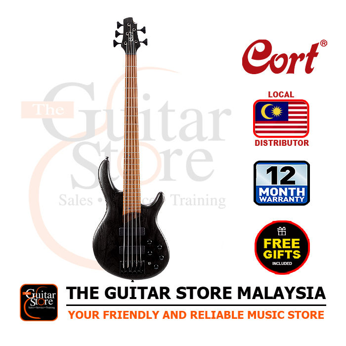 Cort B5 Element OPTB 5 String Electric Bass Guitar Open Pore