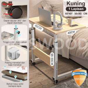 Meja Laptop Adjustable Meja Kerja Adjustable Meja Belajar Portable Meja Laptop Roda