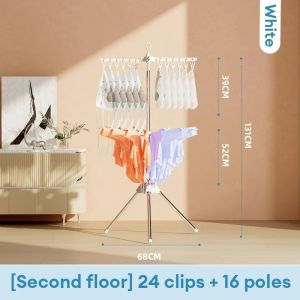 Towel Hanging Rack | Rak Baju | 3 Tier Foldable Drying Clothes Rack | Foldable Towel Rack | Ampaian Baju Bayi | Ampaian Baju Baby