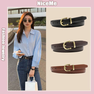 Retro Belt Simple And Versatile Thin Belt Korean Jeans Belt Womens Decorative Belt Non-porous Belt 腰带