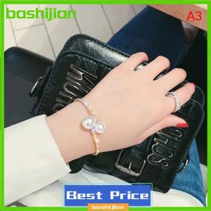 bashijian Fashion Simple Simulated Bridal Jewelry sets Adjustable Necklace Bracelet For Women Wedding Jewelry Gift