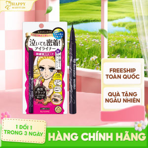 Bút Kẻ Mắt Nước Siêu Chống Trôi Trong 24h Nét Kẻ Sắc Mãnh Kissme Heroine Make Smooth Liquid Eyeliner Super Keep 0.4mL ( Màu Đen Tuyền #01 )