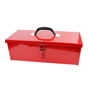 Convenient Iron Tool Holder Storage Box With Metal Clamps Suitable For Home Outdoor Projects Easy Transport And Storage