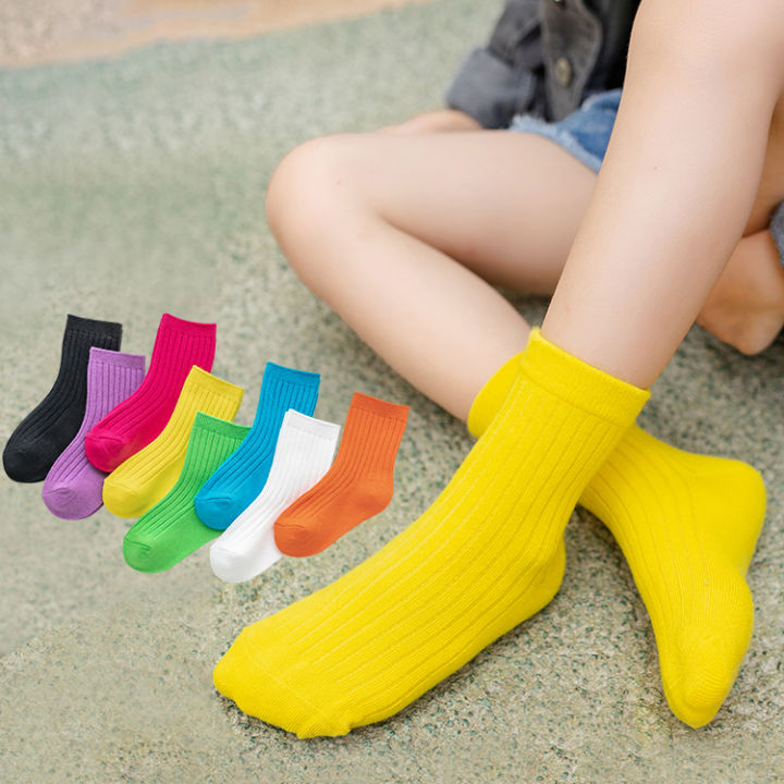 Candy Color Short Socks Women Cotton Non-Slip Stokin Cute Sweet