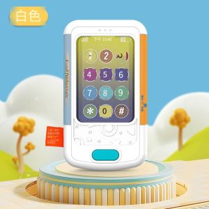 Orzbow Baby Analog Touch Screen Phone Early Education Machine Newborn Soothing Light Music Toys