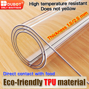 Does not yellow Transparent Table Mat High temperature resistant transparent thick plastic table cover sheet PVC Soft Glass Dining Table Mat